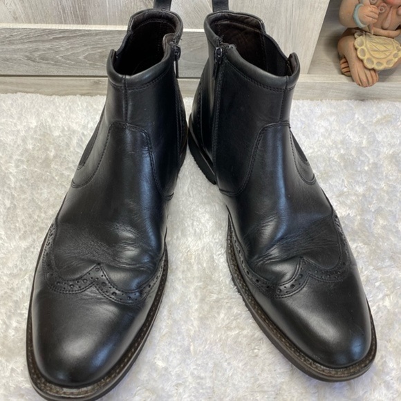 ECCO Chukka Boot Black Cow Leather EU 45 US 11-11.5 - Picture 2 of 15